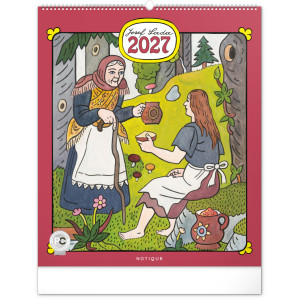 NOTIQUE Nástěnný kalendář Josef Lada 2027, 48 x 56 cm