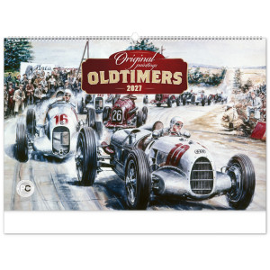 NOTIQUE Nástěnný kalendář Oldtimers – Václav Zapadlík 2027, 64 x 42 cm