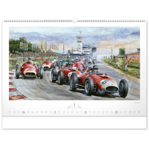 NOTIQUE Nástěnný kalendář Oldtimers – Václav Zapadlík 2027, 64 x 42 cm