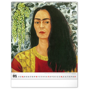 NOTIQUE Nástěnný kalendář Frida Kahlo 2027, 48 x 56 cm