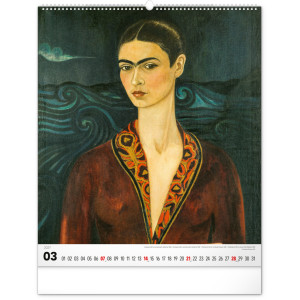 NOTIQUE Nástěnný kalendář Frida Kahlo 2027, 48 x 56 cm