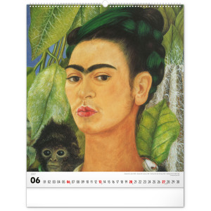 NOTIQUE Nástěnný kalendář Frida Kahlo 2027, 48 x 56 cm