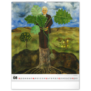 NOTIQUE Nástěnný kalendář Frida Kahlo 2027, 48 x 56 cm