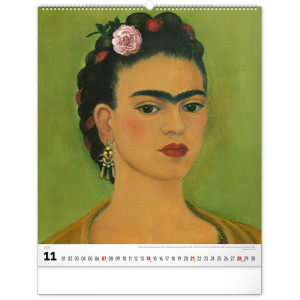 NOTIQUE Nástěnný kalendář Frida Kahlo 2027, 48 x 56 cm