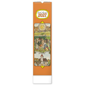 NOTIQUE Nástěnný kalendář Josef Lada 2027, 12 x 48 cm