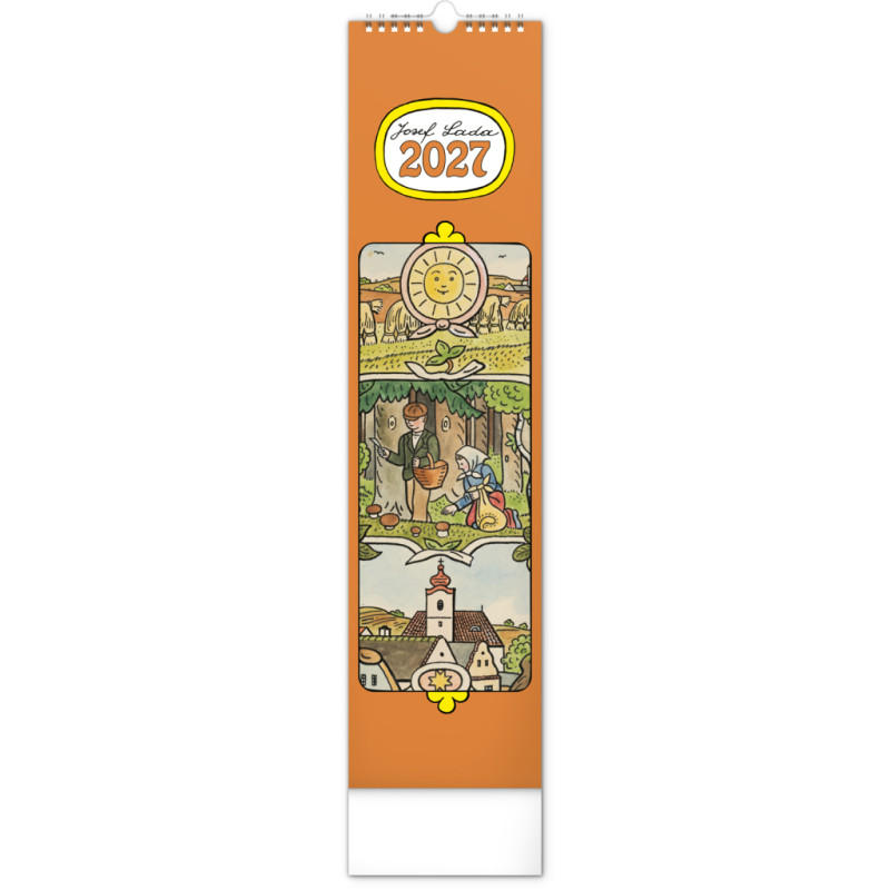 NOTIQUE Nástěnný kalendář Josef Lada 2027, 12 x 48 cm