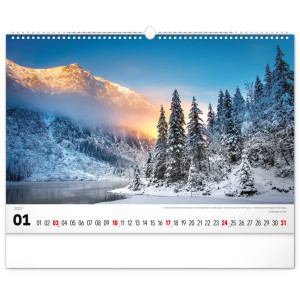 NOTIQUE Nástenný kalendár Magické Tatry 2027, 48 x 33 cm