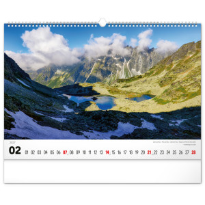 NOTIQUE Nástenný kalendár Magické Tatry 2027, 48 x 33 cm