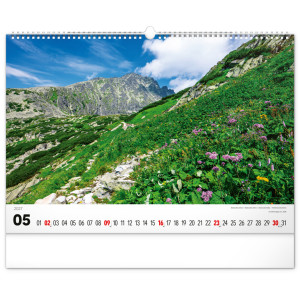 NOTIQUE Nástenný kalendár Magické Tatry 2027, 48 x 33 cm