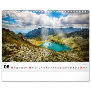 NOTIQUE Nástenný kalendár Magické Tatry 2027, 48 x 33 cm