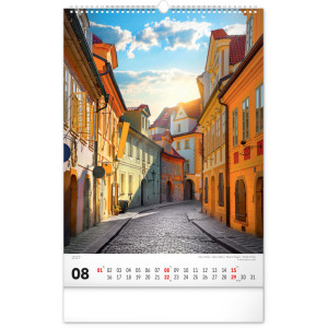 NOTIQUE Nástěnný kalendář Praha 2027, 33 x 46 cm