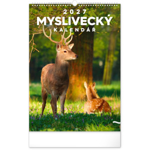 NOTIQUE Nástěnný kalendář Myslivecký 2027, 33 x 46 cm