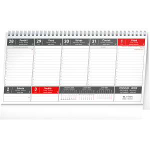 NOTIQUE Stolní kalendář Premium Manager 2027, 32 x 16 cm