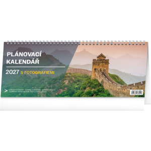 NOTIQUE Stolní kalendář Plánovací s fotografiemi 2027, 33 x 12,5 cm