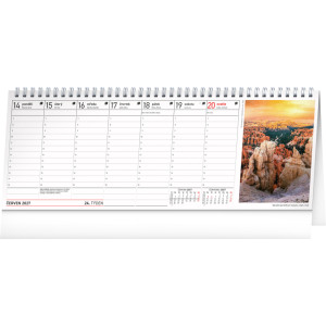 NOTIQUE Stolní kalendář Plánovací s fotografiemi 2027, 33 x 12,5 cm