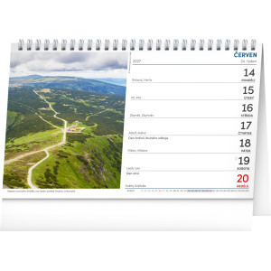 NOTIQUE Stolní kalendář Česká krajina 2027, 23,1 x 14,5 cm