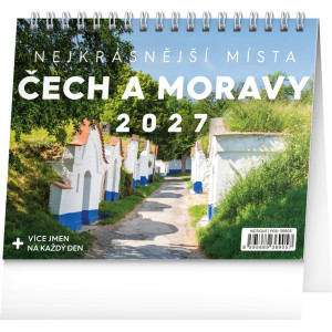 NOTIQUE Stolní kalendář Nejkrásnější místa Čech a Moravy 2027, 16,5 x 13 cm