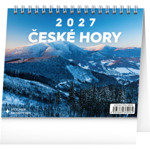 NOTIQUE Stolní kalendář České hory 2027, 16,5 x 13 cm