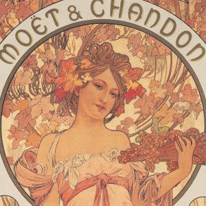 NOTIQUE Poznámkový kalendář Alfons Mucha  2027, 20 x 20 cm
