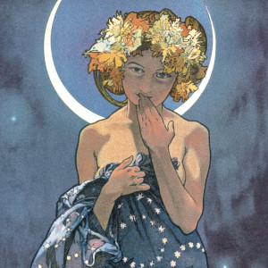 NOTIQUE Poznámkový kalendář Alfons Mucha  2027, 20 x 20 cm