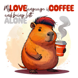 NOTIQUE Grid calendar Cheeky Capybaras 2027, 30 x 30 cm