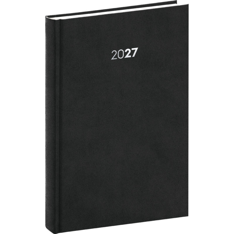 NOTIQUE Denní diář Balakon 2027, černý, 15 x 21 cm