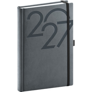 NOTIQUE Denní diář Ajax 2027, černý, 15 x 21 cm