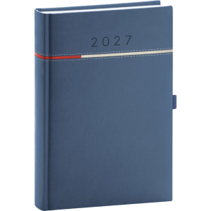 NOTIQUE Denní diář Tomy 2027, modro-červený, 15 x 21 cm