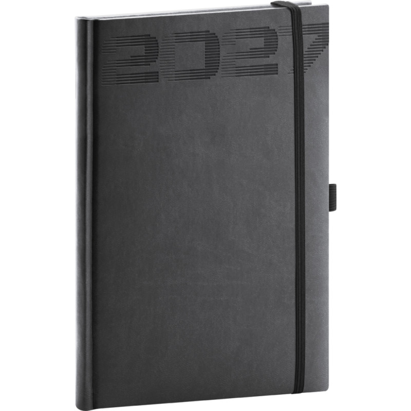 NOTIQUE Týdenní diář Aprint Top 2027, černý, 15 x 21 cm