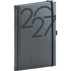 NOTIQUE Týdenní diář Ajax 2027, černý, 15 x 21 cm