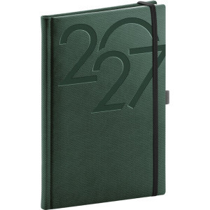 NOTIQUE Týdenní diář Ajax 2027, zelený, 15 x 21 cm