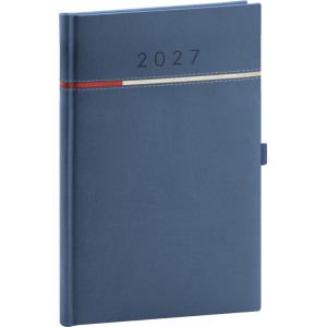 NOTIQUE Týdenní diář Tomy 2027, modro-červený, 15 x 21 cm