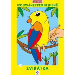 Omalovánka  - A4 - Spojovánky pro nejmenší - Zvířátka