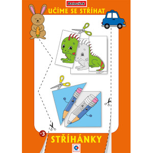 Omalovánka  - A4 - Stříhánky, Učíme se stříhat