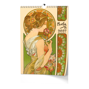 Nástěnný kalendář A3 - Alfons Mucha 2027