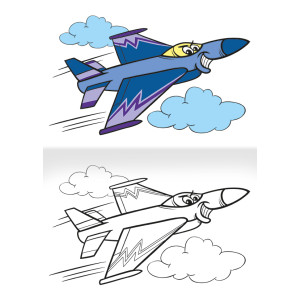 Omalovánka A5 - Letadla
