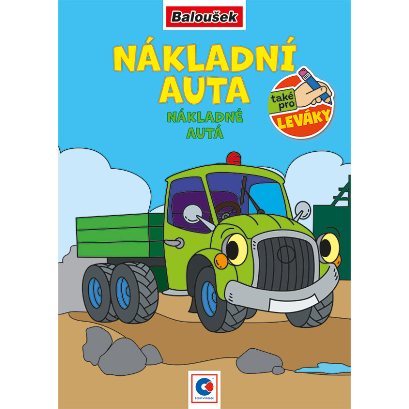 Omalovánka A5 - Nákladní auta