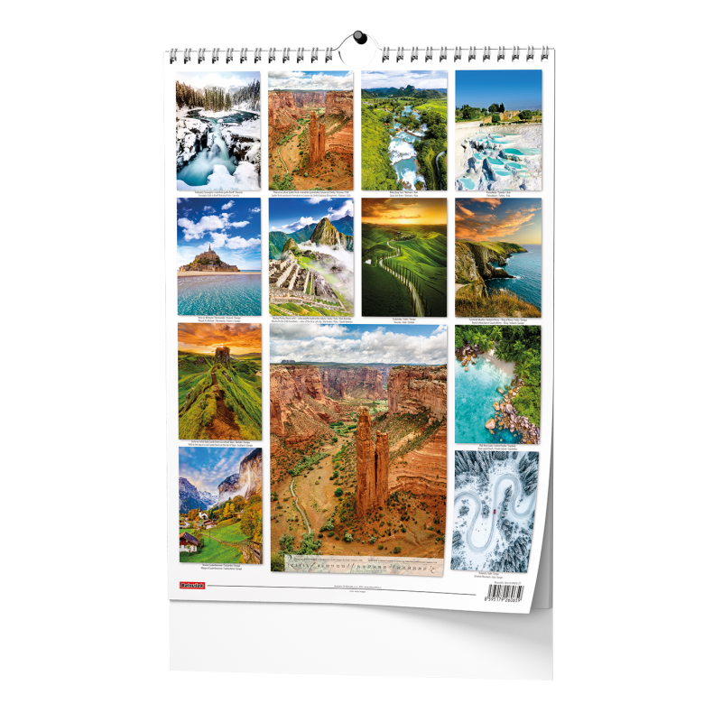 Nástěnný kalendář - Beautiful world - A3