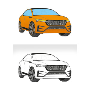 Omalovánka - A5 - Superauto