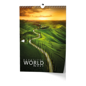 Nástěnný kalendář - Beautiful world - A3