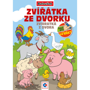 Omalovánka A5 - Zvířátka ze dvorku