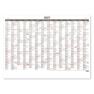 Mapový plakát 880 x 640 mm 2027 - Plánovací bezobrázkový