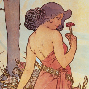 NOTIQUE Grid calendar Alphonse Mucha 2027, 30 x 30 cm