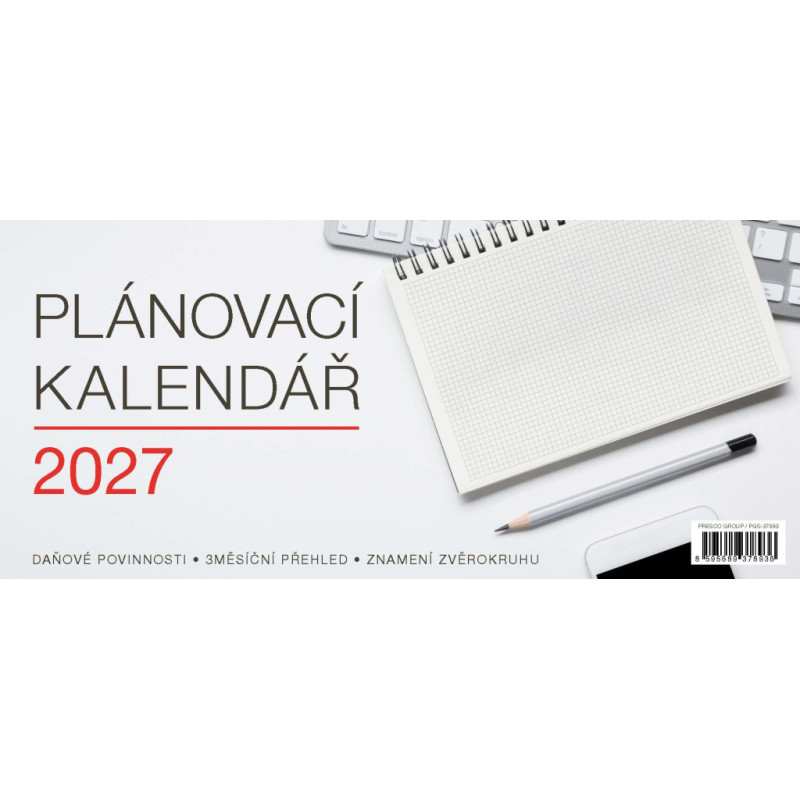 NOTIQUE Stolní kalendář Plánovací Speciál 2027, 30 x 13,5 cm