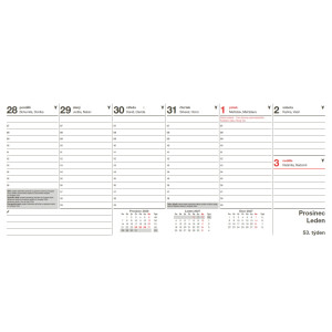 NOTIQUE Stolní kalendář Plánovací Speciál 2027, 30 x 13,5 cm