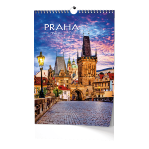 Nástěnný kalendář - Praha - A3