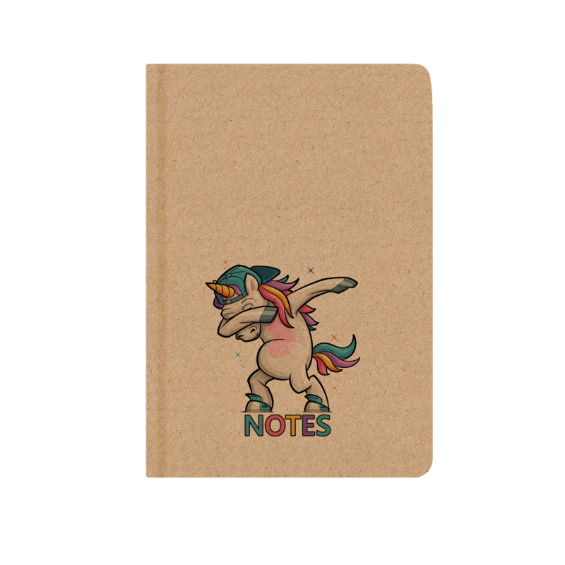 Notes linkovaný - A5 - kraft - Unicorn