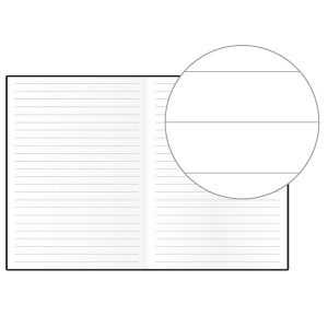 Notes linkovaný - A5 - Nora - modrá
