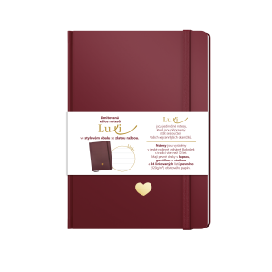 Notes Luxi linky - A5 - lamino - bordó
