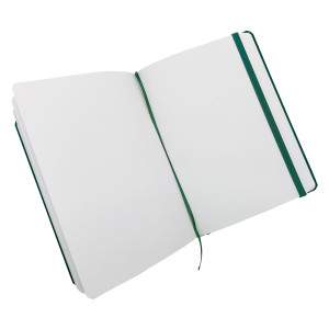Notes Luxi prázdný - A5 - lamino - lahvově zelená